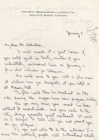 Portada:Carta dirigida a Arthur Rubinstein. Canada