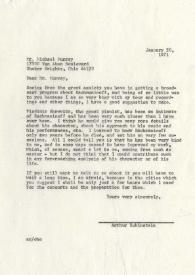 Portada:Carta dirigida a Michael Murray, 20-01-1971
