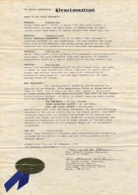 Portada:Diploma a Arthur Rubinstein. Holluwood (California), 15-02-1970