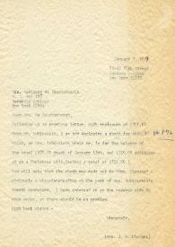 Portada:Carta dirigida a Marianne de Stuckenbergh. Nueva York, 07-01-1977