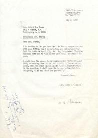Portada:Carta a Robert Low Bacon. Washington, 02-05-1968