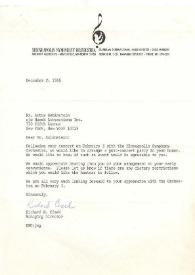 Portada:Carta dirigida a Arthur Rubinstein. Minneapolis, 02-12-1966