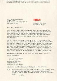 Portada:Carta dirigida a Aniela Rubinstein, 31-12-1970