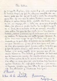 Portada:Carta dirigida a Arthur Rubinstein. Belgica
