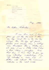 Portada:Carta dirigida a Arthur Rubinstein. Estonia
