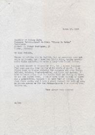 Portada:Carta dirigida a Segueira y Tania Costa, 17-03-1966