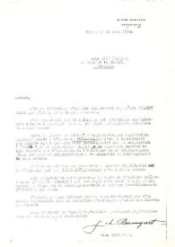 Portada:Carta dirigida a Kaye Belmont. París (Francia), 22-03-1954