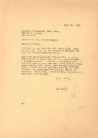 Portada:Carta dirigida a Frances Cohan, 30-07-1964