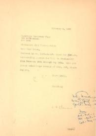 Portada:Carta dirigida a Frances Cohan, 04-02-1965