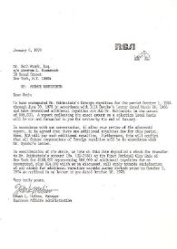 Portada:Carta dirigida a Seth E. Frank, 04-01-1979