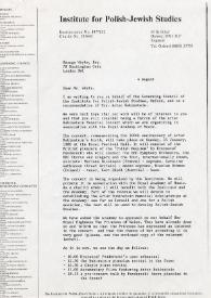 Portada:Carta dirigida a George Whyte. Oxford (Inglaterra), 04-08-1986