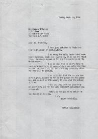 Portada:Carta dirigida a Daniel O'Connor. París (Francia), 24-09-1969
