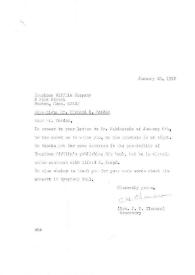 Portada:Carta dirigida a Richard B. McAdoo. Nueva York, 18-01-1972