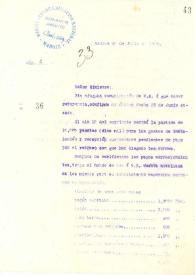 Portada:Carta de Rubén Darío a Ministro de Relaciones Exteriores de Managua