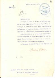 Portada:Carta de Rubén Darío a Ministro de Relaciones Exteriores en Managua