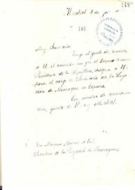 Portada:Carta de Rubén Darío a DE VAL, Mariano Miguel