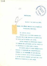 Portada:Carta de Rubén Darío a Cónsul General de la República Dominicana en Nueva York