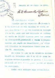 Portada:Carta de Rubén Darío a MEDINA, Crisanto