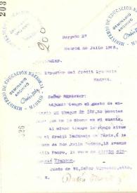 Portada:Carta de Rubén Darío a Director de Crédit Lyonnais, Madrid