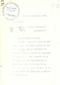 Portada:Carta de Rubén Darío a VERDES MONTENEGRO, J.