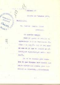 Portada:Carta de Rubén Darío a PROWE, Herman