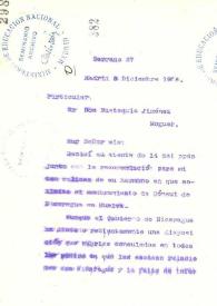 Portada:Carta de Rubén Darío a JIMÉNEZ, Eustaquio