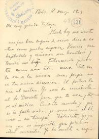 Portada:Carta de Rubén Darío a SÁNCHEZ, Francisca