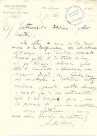 Portada:Carta manuscrita con membrete: \"Grande Hotel International Ferdinand Mentges propietario\"