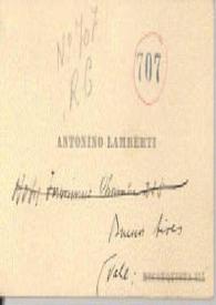 Portada:Carta de Lamberti, Antonino