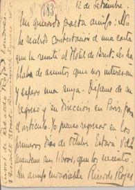 Portada:Tarjeta postal manuscrita con membrete de Gran Bretaña e Irlanda