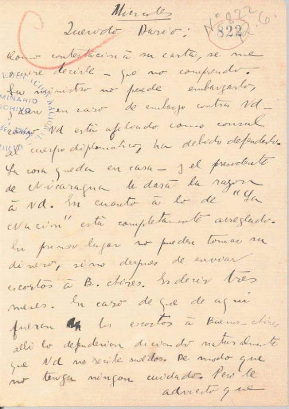 Carta de Estrada, Ángel | Biblioteca Virtual Miguel de Cervantes