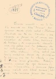 Carta de Jiménez, Juan Ramón | Biblioteca Virtual Miguel de Cervantes