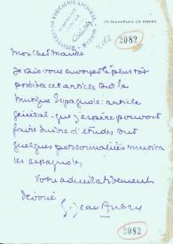 Portada:Carta de Aubry, G. Jean