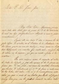 Portada:Carta de Cayetano Soler a F. Fita con detalles sobre la inscripción de Lupa de la que acompaña calco y sobre el mosaico hallado en la huerta del Marqués de Barberá colocado en una sala de la casa.