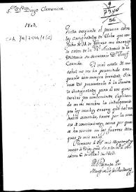 Portada:Carta de remisión del informe sobre las antigüedades de Elche solicitado por la Real Academia de la Historia
