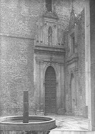 Portada:Fotografía de la entrada a la Iglesia de Jesús, en México, fundada por Hernán Cortés