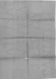 Portada:Calco de inscripción romana hallada en Barcelona.