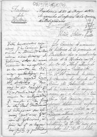 Portada:Oficio de traslado del informe sobre dos casas propiedad de la Catedral de Barcelona; se solicita informe.