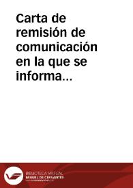 Portada:Carta de remisión de comunicación en la que se informa que el proyecto de reforma del barrio viejo de Barcelona no afecta en absoluto a la Iglesia de San Pablo del Campo
