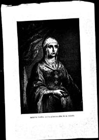 Portada:Retrato impreso de la reina Isabel la Católica en los primeros años de su reinado.