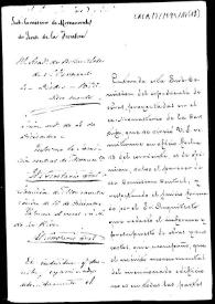 Portada:Oficio de remisión del informe de lo que conceptúa la Subcomisión de Monumentos ha de restaurarse en la Cartuja de Jerez. En el mismo documento consta informe de José Amador de los Ríos fechado el 26 de diciembre de 1876.