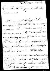 Portada:Carta de remisión de una exposición de la Subcomisión de Monumentos de Jerez de la Frontera en la que se solicita que sea disuelta.
