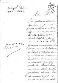 Portada:Oficio en el que se comunica que en una excavación en Tarifa se ha hallado un medio busto romano de mármol; se sugiere, que como la Comisión de Monumentos de Cádiz no funciona, se comunique al Gobernador Civil de la provincia para que disponga su traslación al Museo provincial.
