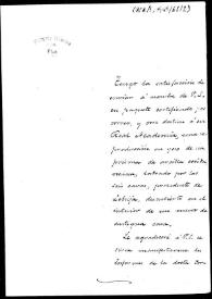 Portada:Oficio de remisión de una reproducción en yeso de un prisma de arcilla labrado por las seis caras hallado en una casa de Lebrija