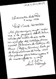 Carta en la que solicita un ejemplar del Catálogo Monumental de la provincia de Cádiz | Biblioteca Virtual Miguel de Cervantes