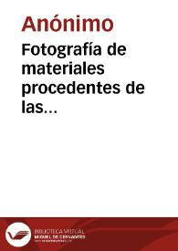 Portada:Fotografía de materiales procedentes de las excavaciones de Atarfe que se conservan en el Museo de Granada.
