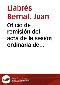 Portada:Oficio de remisión del acta de la sesión ordinaria de la Comisión de Monumentos de Baleares celebrada el día 26 de enero de 1932.