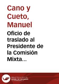 Portada:Oficio de traslado al Presidente de la Comisión Mixta Organizadora de las Provinciales de Monumentos  acerca del funcionamiento de la Comisión de Monumentos de Málaga al que se adjunta copia de las Actas de las sesiones celebradas el 26 de agosto y 2 de septiembre de 1904 por la Comisión de Monumentos de Málaga.