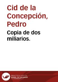 Portada:Copia de dos miliarios.