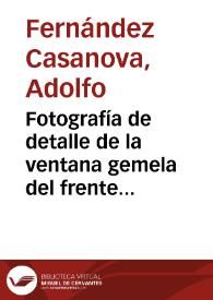 Portada:Fotografía de detalle de la ventana gemela del frente este después de la restauración de la Giralda.